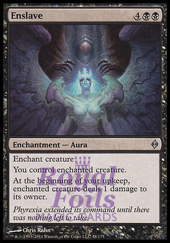 Enslave 1x FOIL NPH MTG New Phyrexia Uncommon NM black