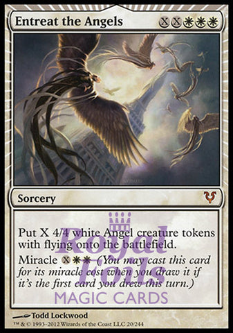 **1x FOIL Entreat the Angels** AVR MTG Avacyn Restored Mythic MINT white