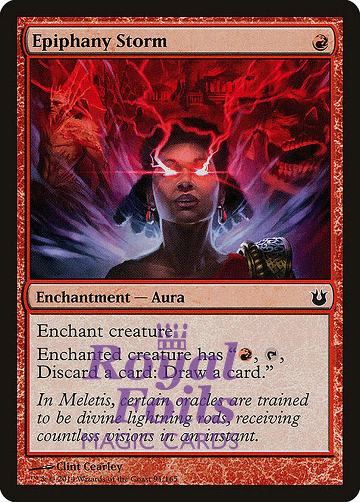 Epiphany Storm 4x FOIL BNG MTG Born of the Gods Common MINT red