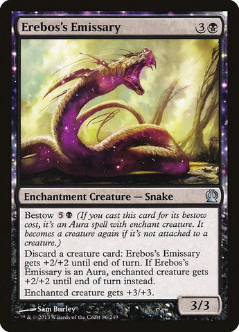 **4x FOIL Erebos's Emissary** THS MTG Theros Uncommon MINT black