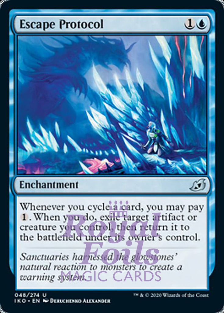 Escape Protocol 4x FOIL IKO MTG Ikoria Uncommon MINT blue