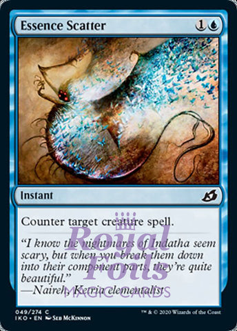 **4x FOIL Essence Scatter** IKO MTG Ikoria Common MINT blue