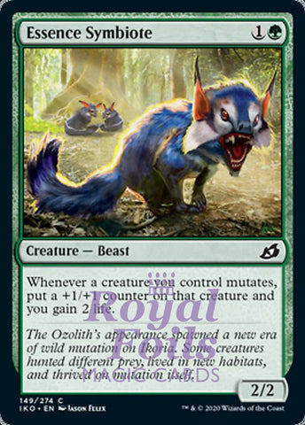 Essence Symbiote 4x FOIL IKO MTG Ikoria Common MINT green