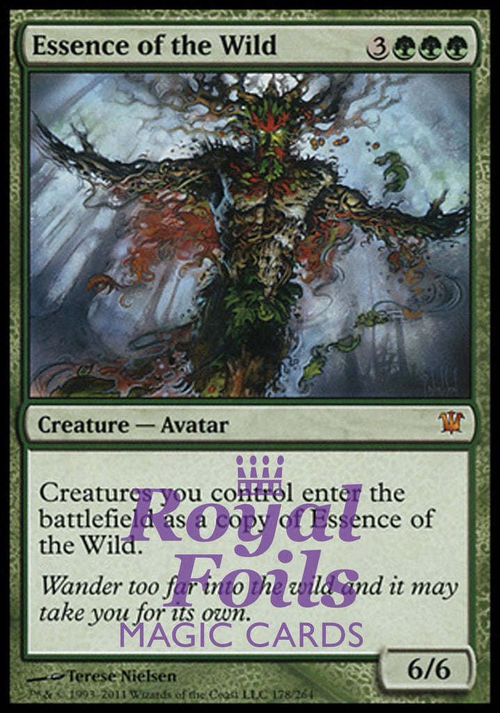 **1x FOIL Essence of the Wild** ISD MTG Innistrad Mythic MINT green