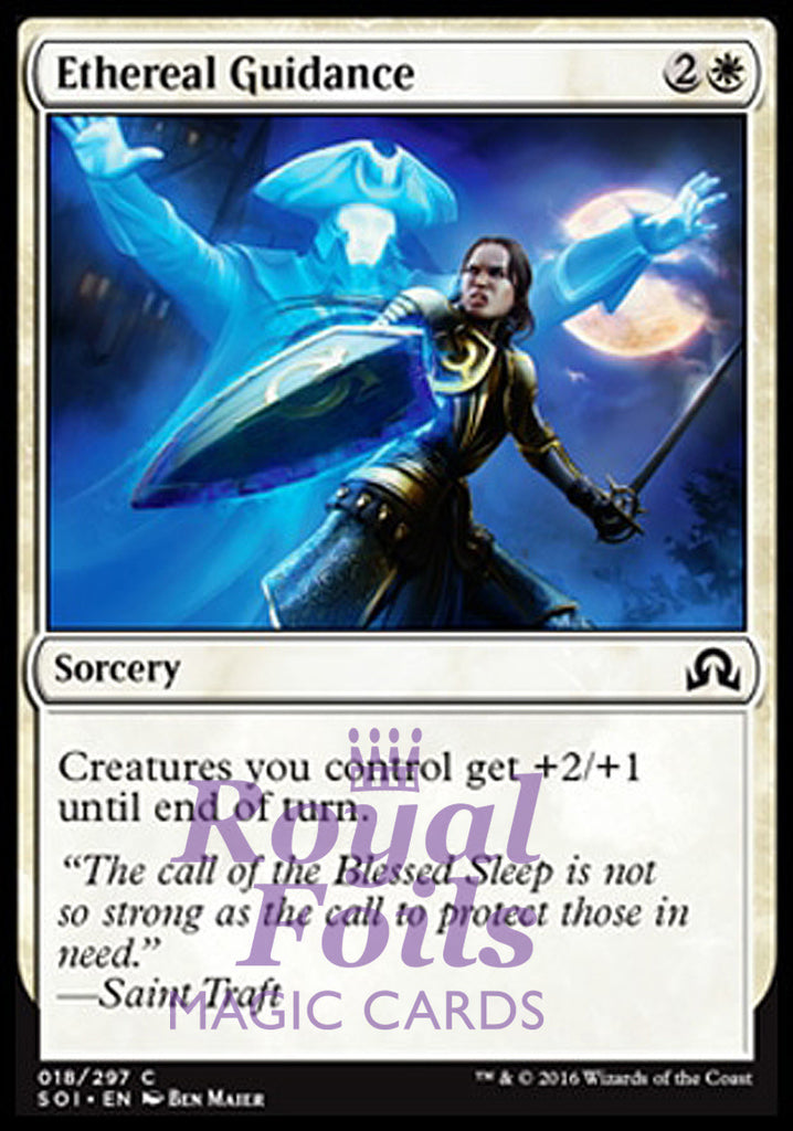 Ethereal Guidance 4x FOIL SOI MTG Shadows Over Innistrad Common MINT white