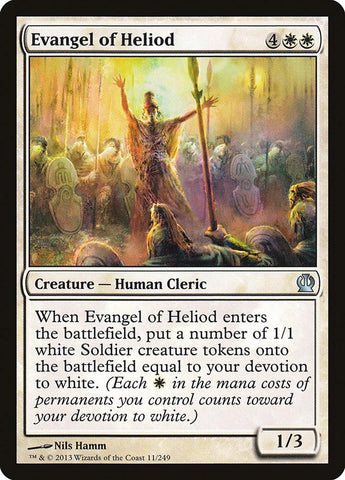 Evangel of Heliod 1x FOIL THS MTG Theros Uncommon MINT white