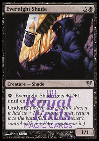 **4x FOIL Evernight Shade** AVR MTG Avacyn Restored Uncommon 3 NM 1 VF black