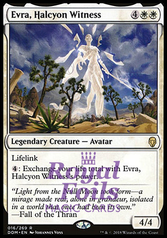 Evra, Halcyon Witness 2x FOIL DOM MTG Dominaria Rare MINT white