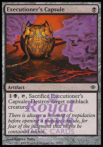 **1x FOIL Executioner's Capsule** ALA MTG Shards of Alara Common MINT black artifact