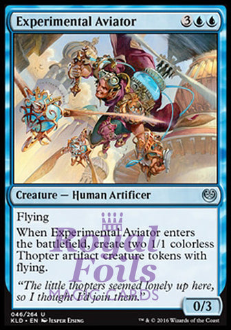 **2x FOIL Experimental Aviator** KLD MTG Kaladesh Uncommon MINT blue
