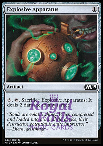 Explosive Apparatus 4x FOIL M19 MTG Core Set 2019 Common MINT artifact