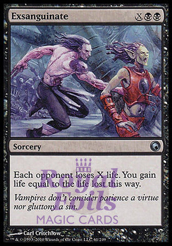 Exsanguinate 1x FOIL SOM MTG Scars of Mirrodin Uncommon MINT black
