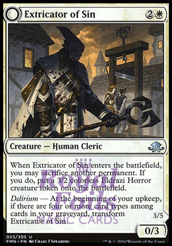 Extricator of Sin // Extricator of Flesh 2x FOIL EMN MTG Eldritch Moon Uncommon MINT white