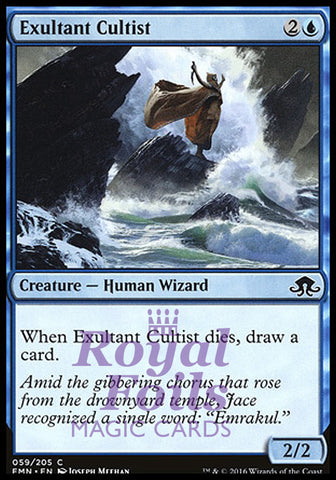Exultant Cultist 4x FOIL EMN MTG Eldritch Moon CommonMINT blue