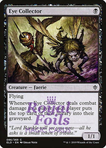 Eye Collector 3x FOIL ELD MTG Throne of Eldraine Common MINT black