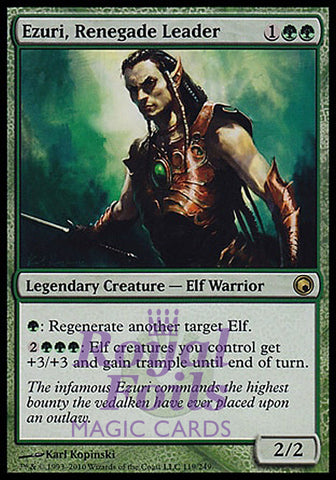 Ezuri Renegade Leader 1x FOIL SOM MTG Scars of Mirrodin Rare NM green