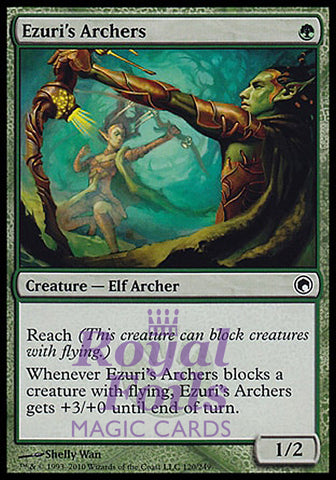 Ezuri's Archers 2x FOIL SOM MTG Scars of Mirrodin Common MINT green