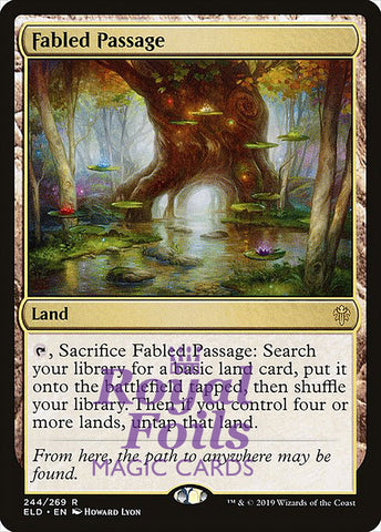 **1x FOIL Fabled Passage** ELD MTG Throne of Eldraine Rare MINT land