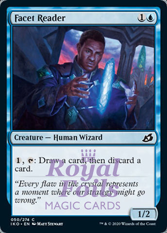 Facet Reader 4x FOIL IKO MTG Ikoria Common MINT blue