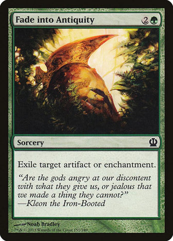 **4x FOIL Fade into Antiquity** THS MTG Theros Common MINT green