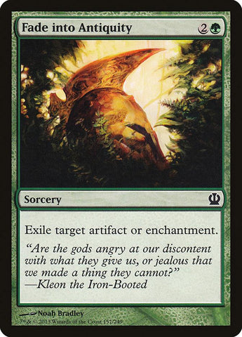 Fade into Antiquity 4x FOIL THS MTG Theros Common MINT green