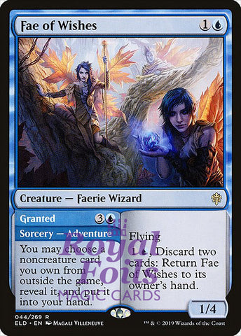 Fae of Wishes 2x FOIL ELD MTG Throne of Eldraine Rare MINT blue