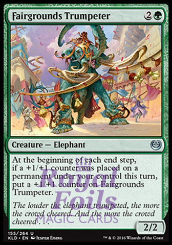 Fairgrounds Trumpeter 2x FOIL KLD MTG Kaladesh Uncommon MINT green