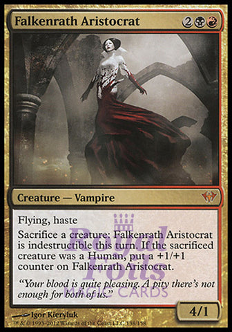 **1x FOIL Falkenrath Aristocrat** DKA MTG Dark Ascension Mythic MINT black red