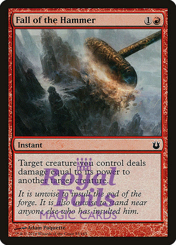 Fall of the Hammer 4x FOIL BNG MTG Born of the Gods Common MINT red
