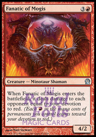 **1x FOIL Fanatic of Mogis** THS MTG Theros Uncommon MINT red
