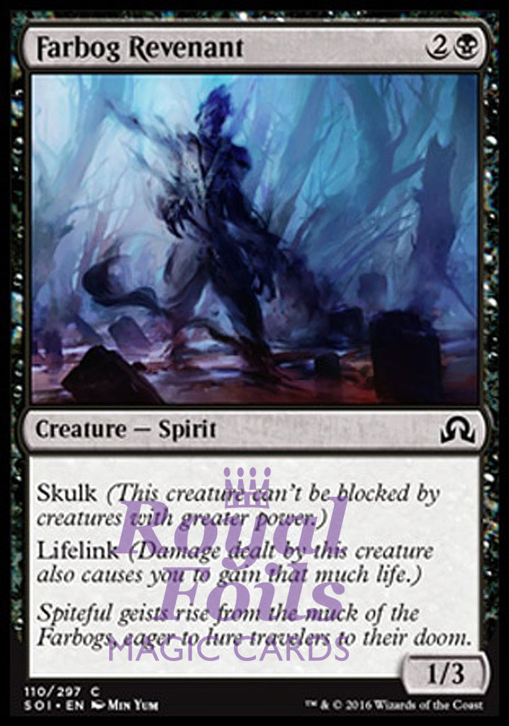 Farbog Revenant 4x FOIL SOI MTG Shadows Over Innistrad Common MINT black