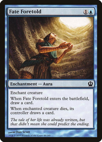 **4x FOIL Fate Foretold** THS MTG Theros Common MINT blue