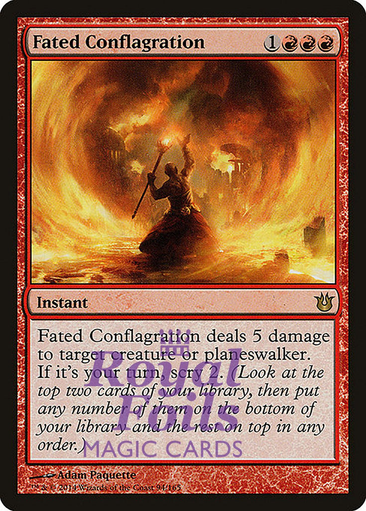 **2x FOIL Fated Conflagration** BNG MTG Born of the Gods Rare MINT red