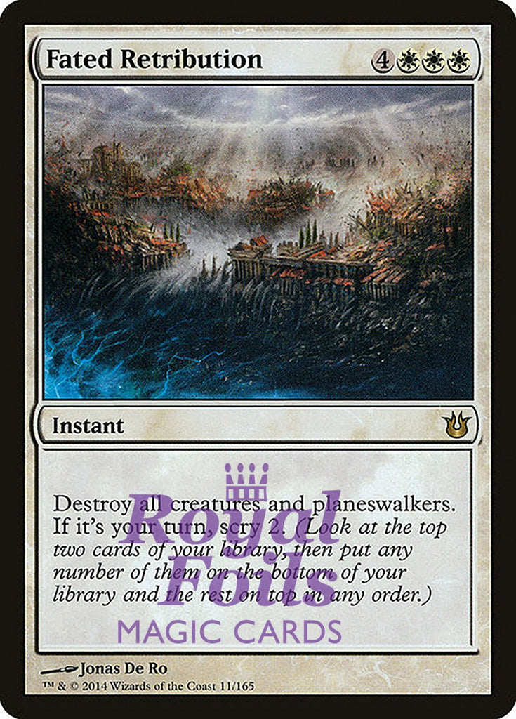 **1x FOIL Fated Retribution** BNG MTG Born of the Gods Rare MINT white