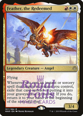 Feather, the Redeemed 1x FOIL WAR MTG War of the Spark Rare MINT red white