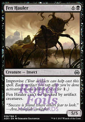Fen Hauler 4x FOIL AER MTG Aether Revolt Common MINT black