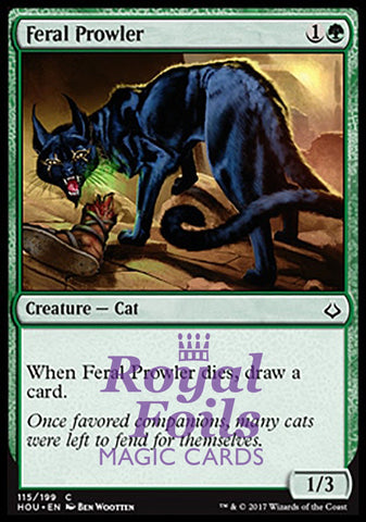 **4x FOIL Feral Prowler** HOU MTG Hour of Devastation Common MINT green