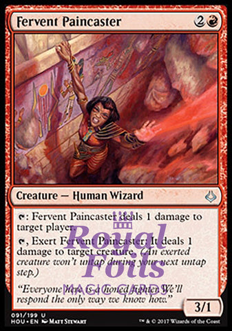Fervent Paincaster 2x FOIL HOU MTG Hour of Devastation Uncommon MINT red