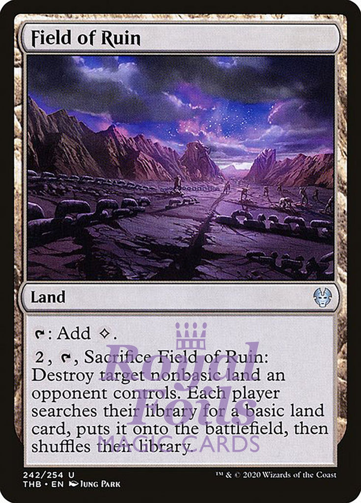 **1x FOIL Field of Ruin** THB MTG Theros Beyond Death Uncommon MINT land