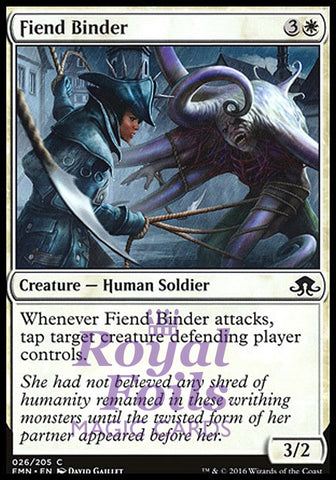 **4x FOIL Fiend Binder** EMN MTG Eldritch Moon Common 3 MT 1 NM white