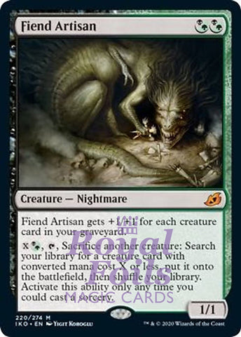 **1x FOIL Fiend Artisan** IKO MTG Ikoria Mythic MINT black green