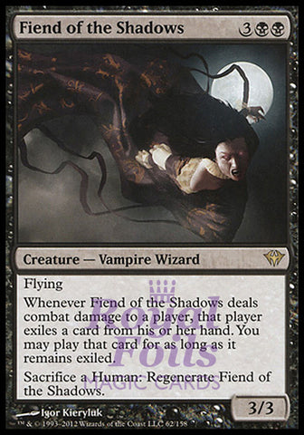 Fiend of the Shadows 2x FOIL DKA MTG Dark Ascension Rare NM black