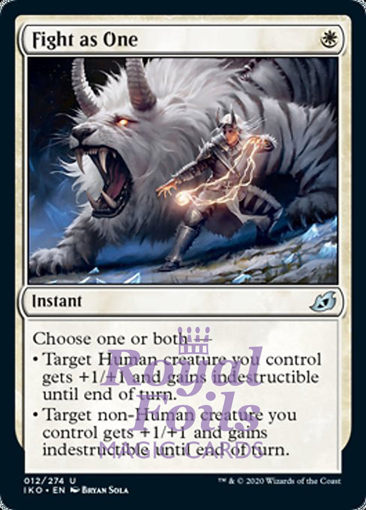 Fight as One 2x FOIL IKO MTG Ikoria Uncommon MINT white