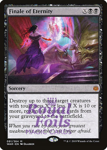 Finale of Eternity 1x FOIL WAR MTG War of the Spark Mythic MINT black