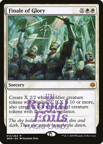 Finale of Glory 1x FOIL WAR MTG War of the Spark Mythic MINT white