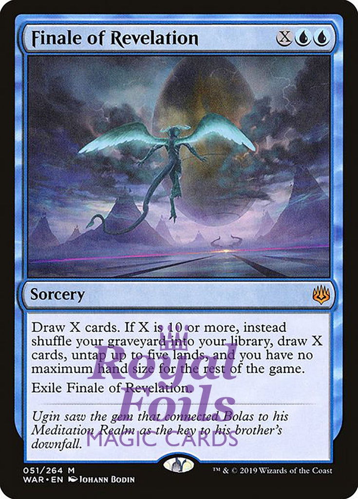 Finale of Revelation 1x FOIL WAR MTG War of the Spark Mythic MINT blue