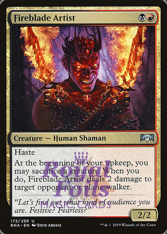 Fireblade Artist 2x FOIL RNA MTG Ravnica Allegiance Uncommon MINT black red