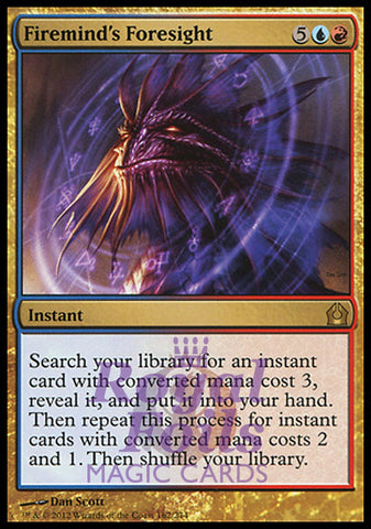 Firemind's Foresight 1x FOIL RTR MTG Return to Ravnica Rare MINT blue red