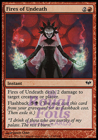 Fires of Undeath 4x FOIL DKA MTG Dark Ascension Common MINT red