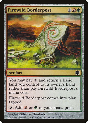 **2x FOIL Firewild Borderpost** ARB MTG Alara Reborn Common MINT red green